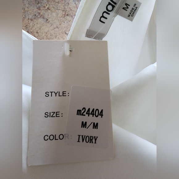 Maniju Ivory Sleeveless Fit and Flare Dress Size M - Picture 12 of 13